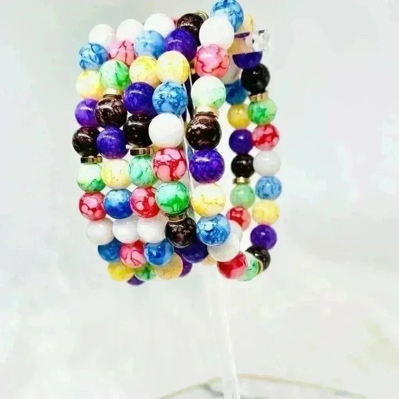 Colorful Chakra Reiki beaded Bracelet - Picture 6 of 6